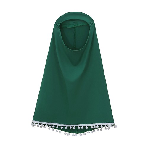 Muslim Kids Girls Burqa Kaftan Long Dress Khimar Hijab Set Islamic Children Robe - Picture 10 of 74