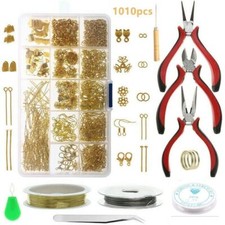1010x Jewelry Making Supplies Kit Findings DIY Sterling Beading Repair Tools Set