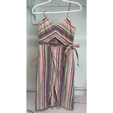 Express 100% Cotton Dress with Cutout Size 2 Multicolor