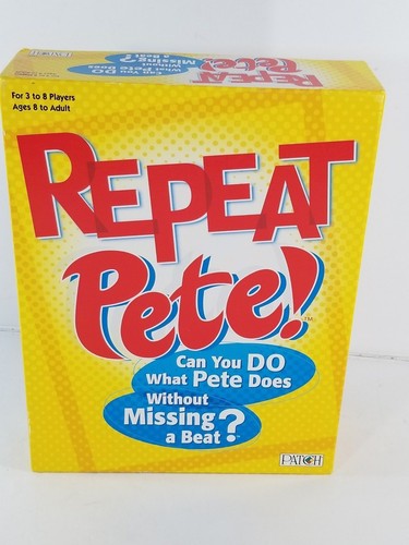 2008 Patch Products REPEAT PETE! Interactive Family Game 3-8 Players, Ages 8+ - Picture 1 of 2