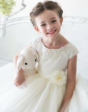 NEW Flower Girl Easter Wedding party Dress Birthday elegant tutu country lace 12