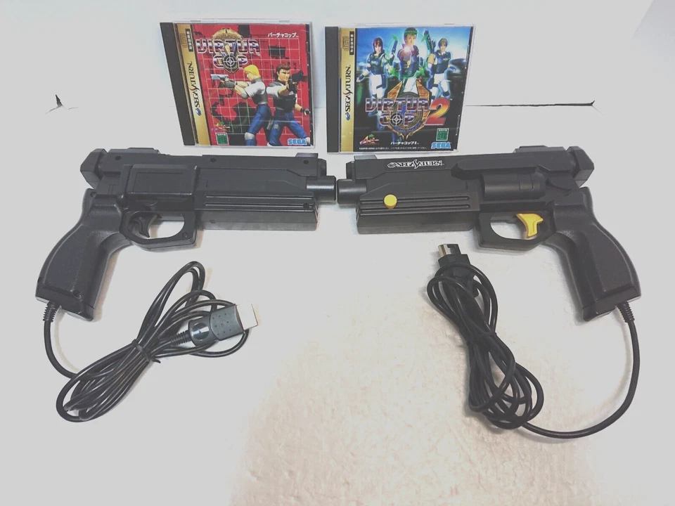 Virtua Gun 2Controllers  VIRTUA COP 1 2  PACK Sega Saturn SEGA SS Japan Box - Image 2 of 4