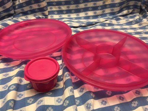Tupperware Spring Fresh Serving Center Picnic / Party Set - 13pcs $197 value - Picture 3 of 6