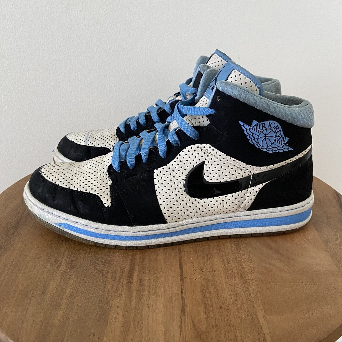 Air Jordan Alpha 1 Shoes White/Black University Blue 392813