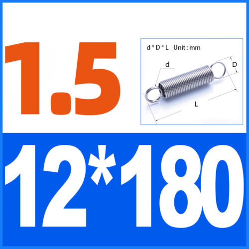 A2 Stainless Steel Tension Springs | Ø1.5mm×30-320mm for Automotive, Industrial - Picture 49 of 113