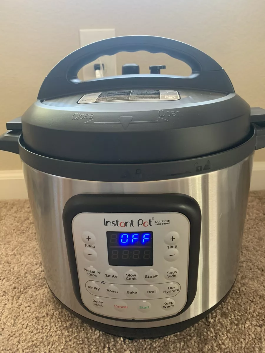 8 Qt Instant Pot DUO CRISP PRESSURE COOKER LID - REQUIRES DUO