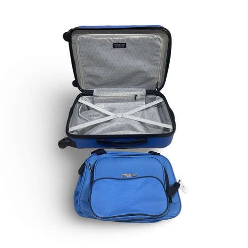 TRAVELERS CLUB Austin 3 Piece Hardside Luggage Set - BLUE - Picture 6 of 6