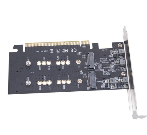 2/4 Split 2242 Adapter Key 4*32Gbps M M.2 Array Bays Card Bifurcation to NVME - Picture 2 of 8