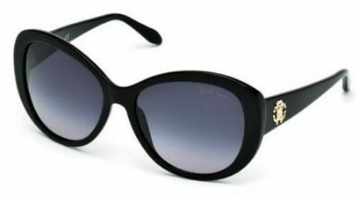 Roberto Cavalli Temoe 727S 01B Black Oversized sunglasses  display picture 1
