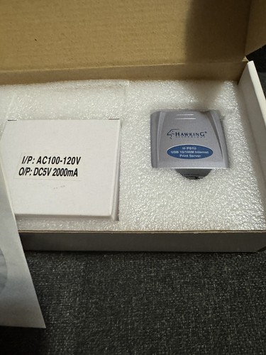 Hawking Technology High Performance Internet 10/100M LAN Print Server HPS1U - Picture 4 of 4