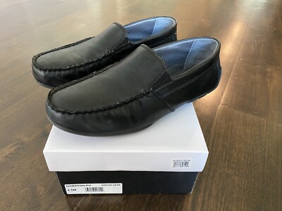Nordstrom Kids Dress Shoes Loafers Boys Size Black Faux