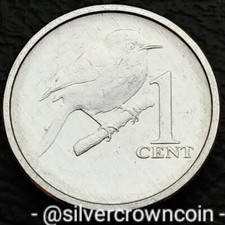 Cook 🇨🇰 Islands 1 Cent 2017. Aluminum One Penny coin. Bird. Rockwren.