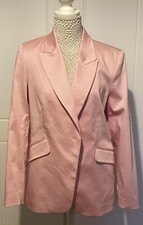 Bnwt Marks And Spencer Sugar Pink Jacket Blazer Size 14