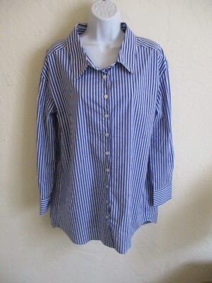 Lilly's Kloset Oversized Shirt Size Small Striped Button Up Tunic NWT