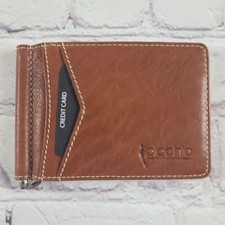 Polochio RFDI Minimalist Card Wallet Brown Leather