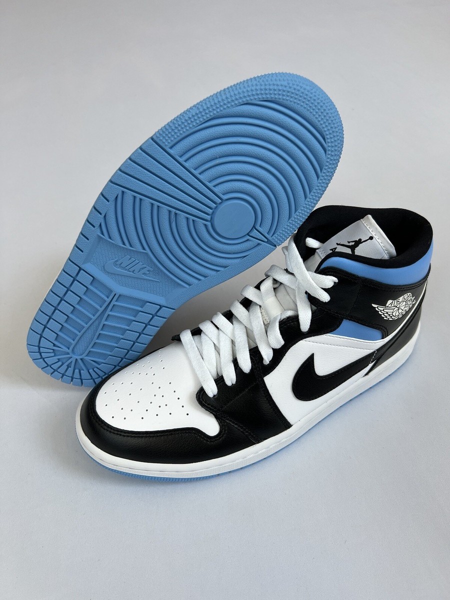 Nike Air Jordan 1 Mid University Blue White BQ6472-102 Women's 11