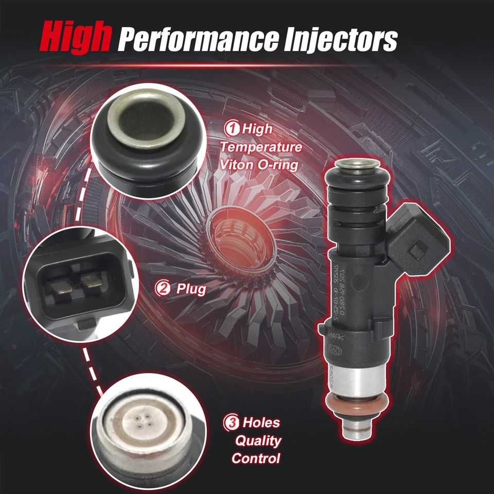 4Pcs Fuel Injector 0280158207 For Ford Focus Fiesta B-max C-max - Image 3 of 4