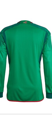 NWT Mexico Adidas Climalite 2022 World Cup Long Sleeve Jersey Mens