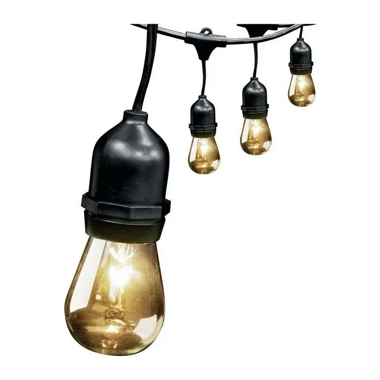 Feit Electric 36ft Outdoor String Lights, 18 Socket, 20 LED - NEW - Image 2 of 4