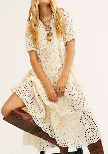 Free People NWT Size XS Spell And The Gypsy Collective Fairytale Anglaise Dress - 第 1/10 張圖片