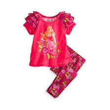  Disney Store Aurora Sleep Set for Girls - Size 4, 5, 6, and 8 - New
