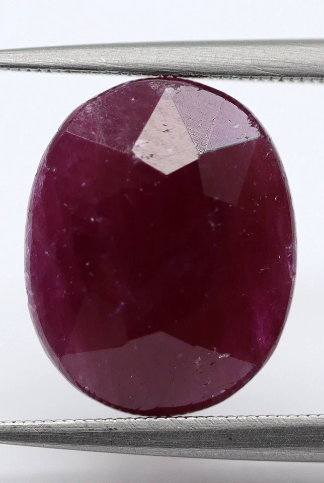 IGI Certified Natural Purplish Red Ruby Loose Oval Cut 6.52 Ct No Heat Gemstone - Image 3 of 4