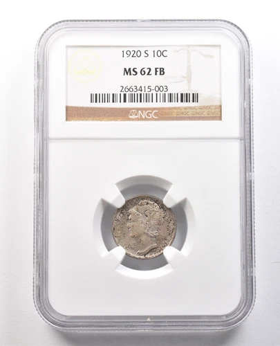 1920-S Mercury Dime MS62 FB NGC *1248