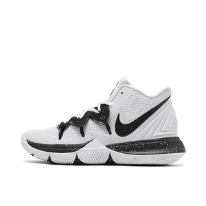 white and black kyrie 5