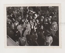 Entrance to the Party Great Gatsby Style Birds Eye View Snapshot Antique Photo