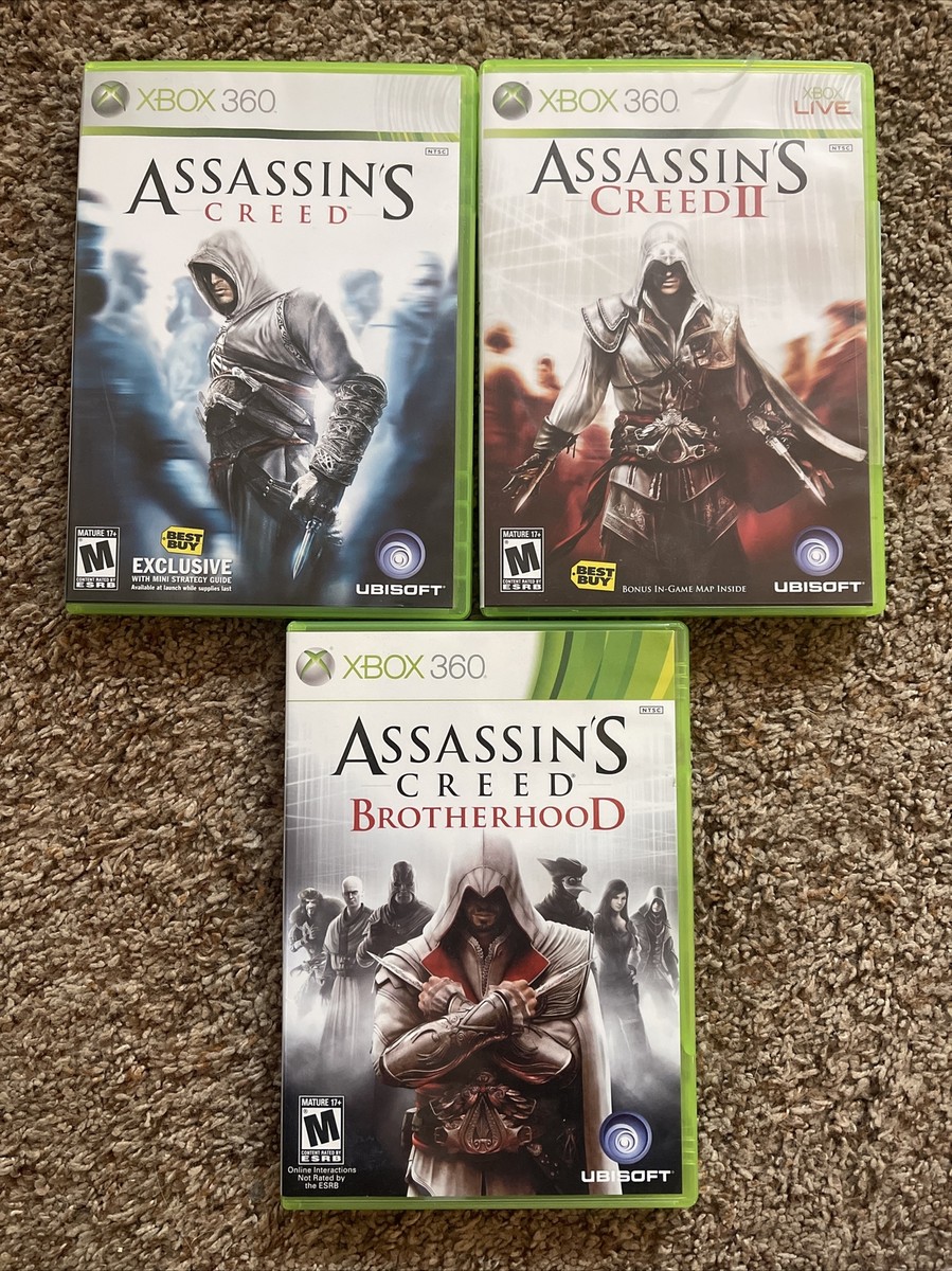 Assassins Creed 1, 2 and Brotherhood. Xbox 360 | eBay