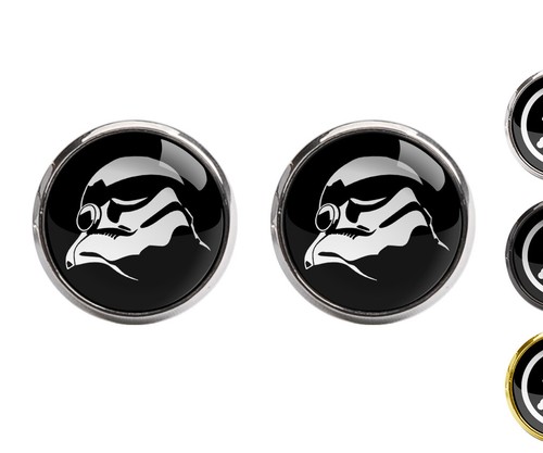 Star Wars Stormtrooper Men Slim Groom 2.5" Party Tie Necktie Cufflink Cuff Link - Picture 2 of 29
