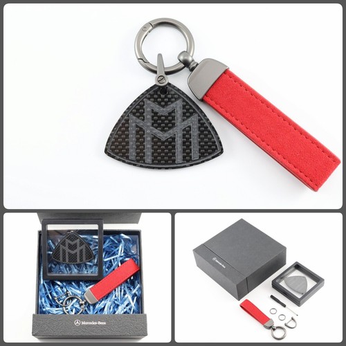 Maybach Benz 100% Carbon Fiber Automobile motorcycle Keychain Keyring gifts - Picture 2 of 16