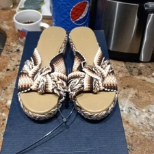 Antolina Paris  Bella  Brown Woven Sandals. Size 36.New/No Box Barney’s New York