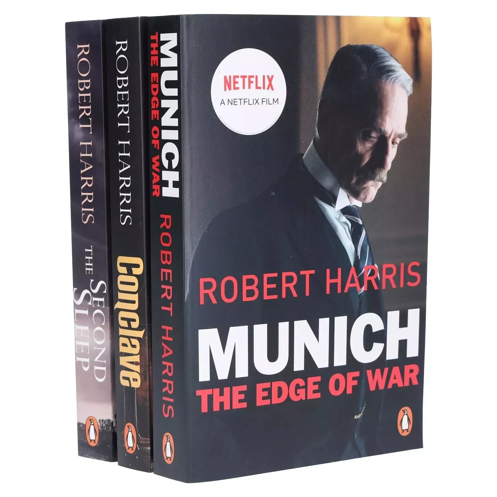 Robert Harris3 Books Collection Set Second Sleep, Conclave, Munich Edge Of War