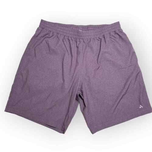 Solfire x Peloton 9" Accelerate Shorts w/ Mesh Liner Mens L Purple Activewear - Afbeelding 1 van 12