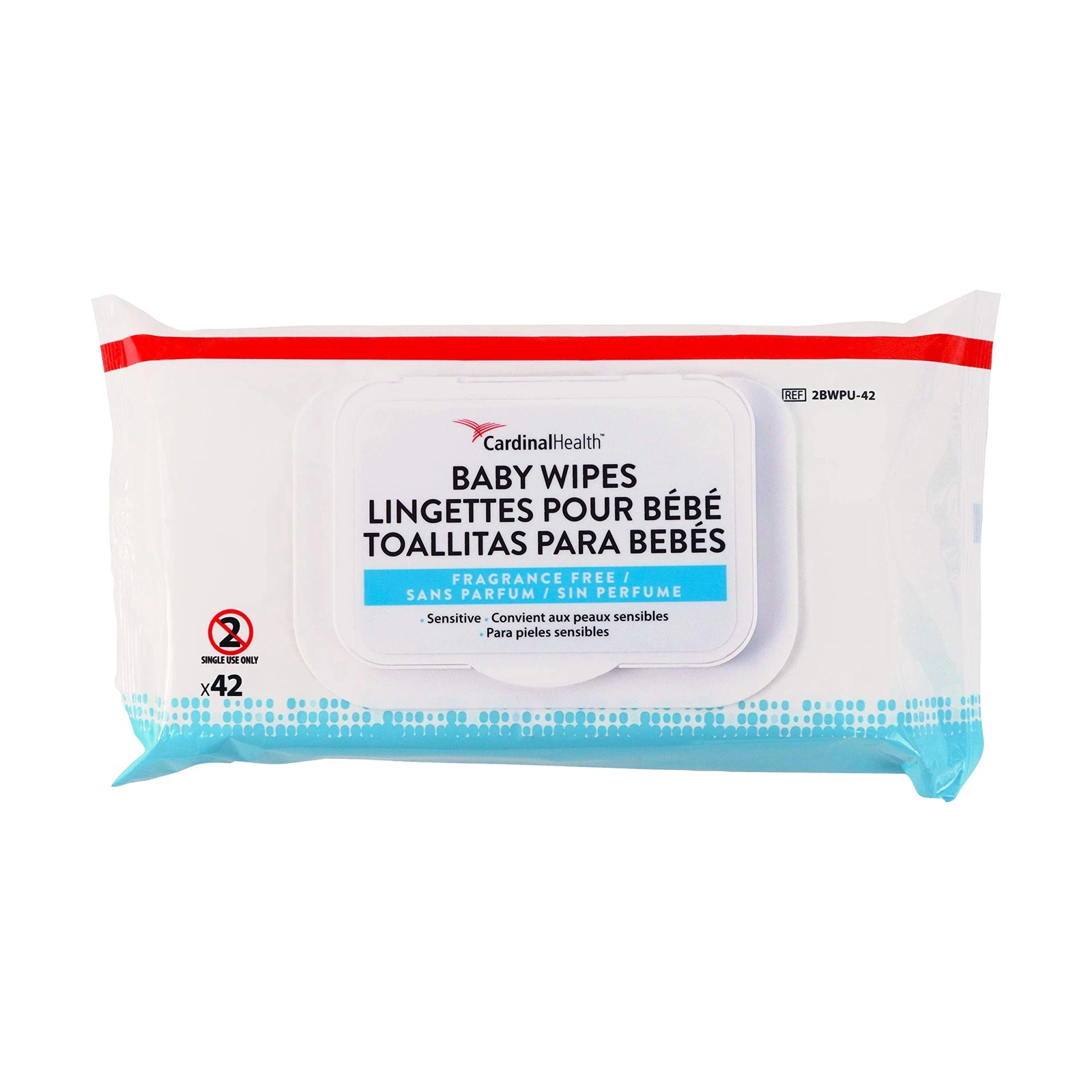 Cardinal Health Premium Baby Wipes Hypoallergenic Fragrance Free Gentle Care