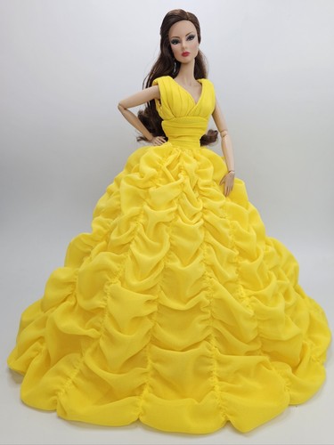 Dress Belle Beauty and the Beast Style For Barbie Silkstone Fashion Royalty FR - Picture 4 of 20