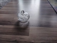 Beautiful glass jar-lidded jar-crystal-jewelry box, Ø 11.5 cm