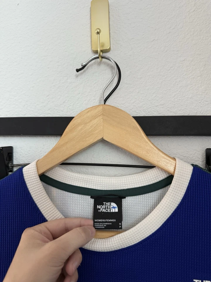 Juego de gofres a cuadros con capa base seca flash North Face para mujer talla S Foto 4 de 4