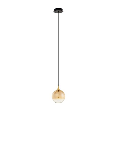 Nova Luce Pendelleuchte Orenda Schwarz-Gold HöHenverstellbar 5W 3000K Led IP20-image