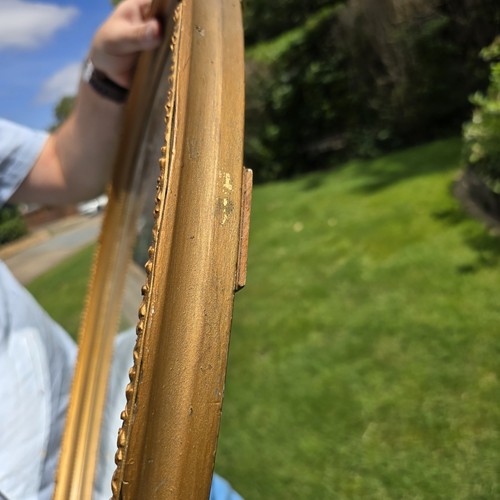 Vintage Wall Mirror Golden Gilt Ornate Bevelled Oval Rococo 68 Cm - Picture 7 of 14