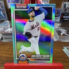 Topps Series One Green Mint  Parallel 2026 David Peterson #215 New York Mets
