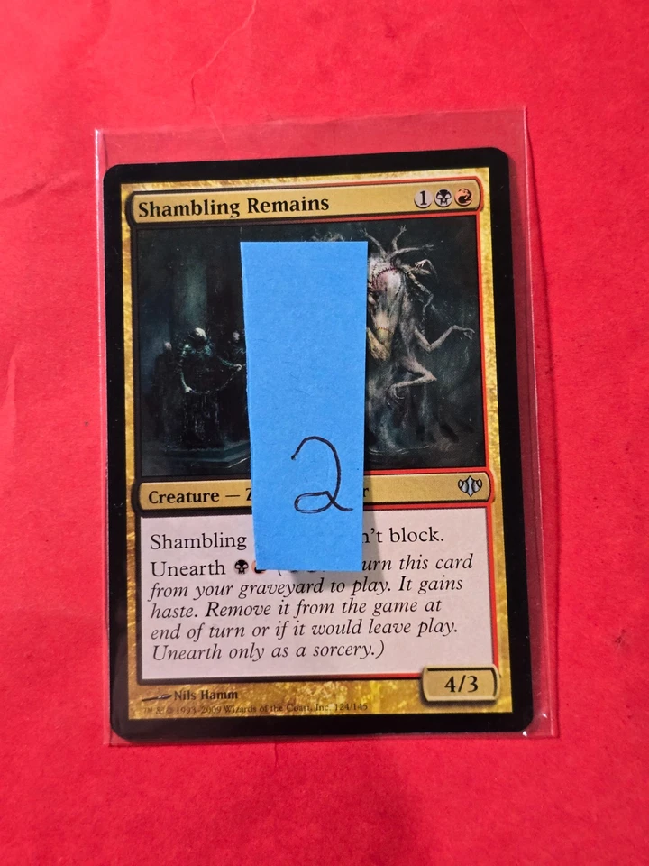 2009 Magic The Gathering Conflux #124 Shambling Remains, UC, NF, cd2 - Image 3 of 3