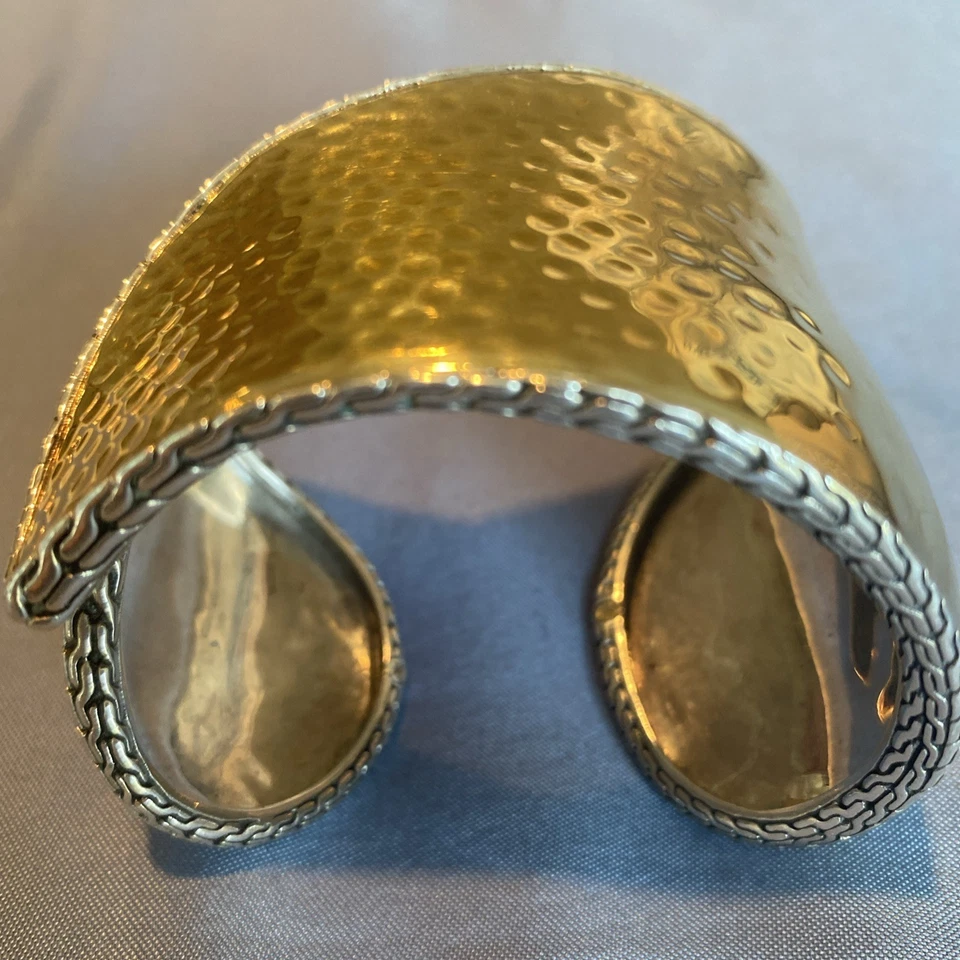 John Hardy 22k 黄金和 SS Palu 袖口手链 — 第 2/4 张图片