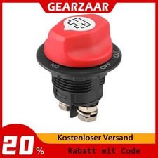 Auto Batterie Trenn Haupt Strom Schalter 100A Notaus Poltrenner Motorrad LKW