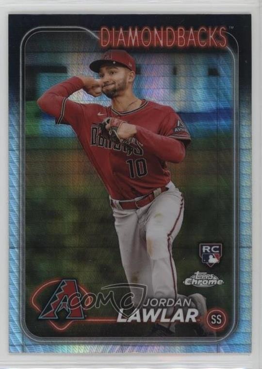 2024 Topps Chrome Prism Refractor Jordan Lawlar #229 Rookie RC 12g7