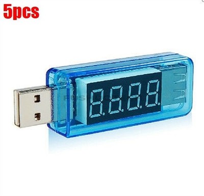 5Pcs Portable Led Digital Usb Voltage/  Detector Tester Ic used zt *wq