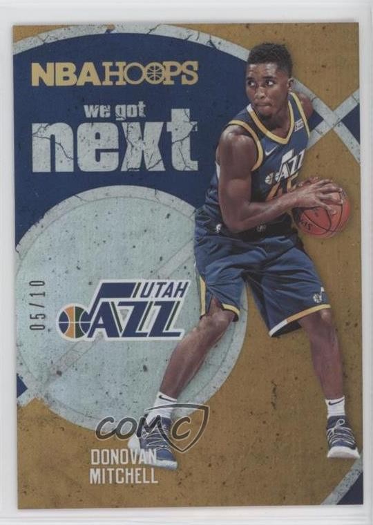 2017 Panini NBA Hoops We Got Next Holo Gold 5/10 Donovan Mitchell Rookie RC 4l3