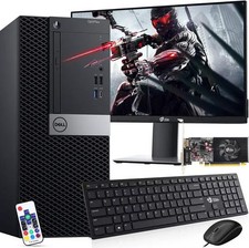 Dell OptiPlex Gaming Tower i5-8500 16GB RAM 256GB SSD 2TB HDD 22 in Monitor