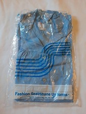Fashion Seal Blue Scrub Top Womens Size XL Pockets And Sleeves, Four Available